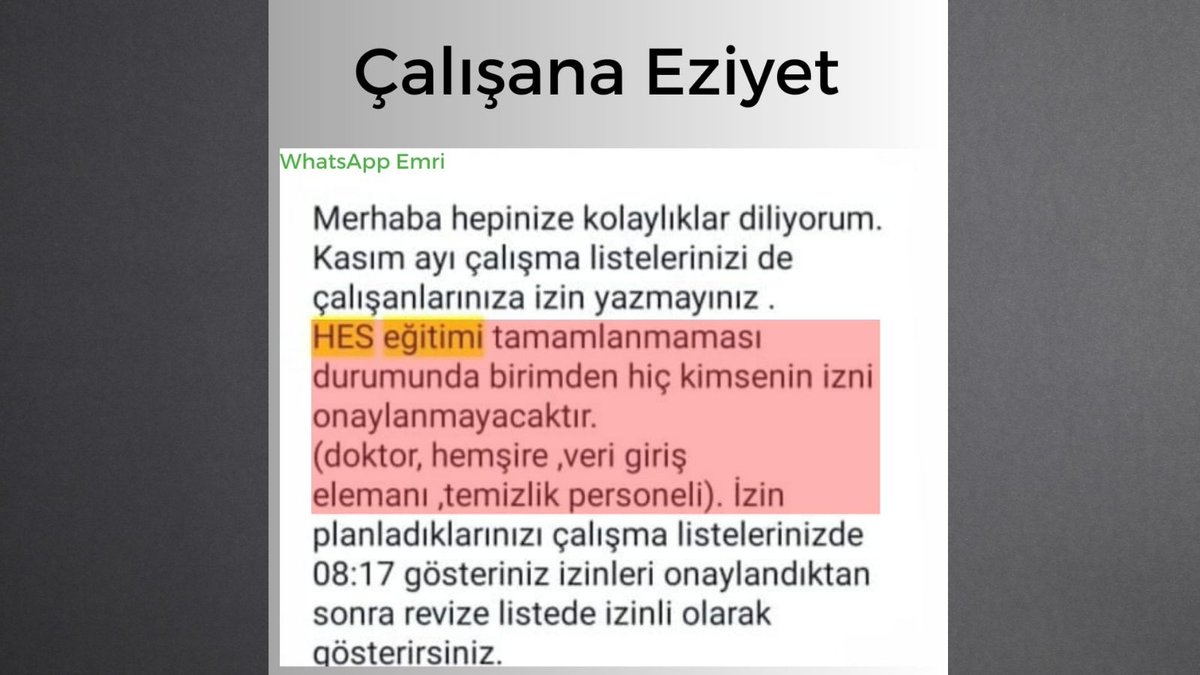 Anayasa Madde 50: Dinlenmek çalışanların hakkıdır. #ÇamurBaşhekim @saglikbakanligi @drfahrettinkoca