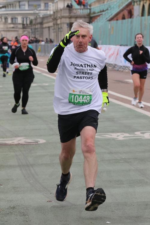 SP and AT Jonathan Leeson successfully completed the  Brighton Half Marathon for  Street Pastors. You can still  support his fundraising effort  to raise £50.000 by donating at the site linked below: justgiving.com/campaign/jonat…