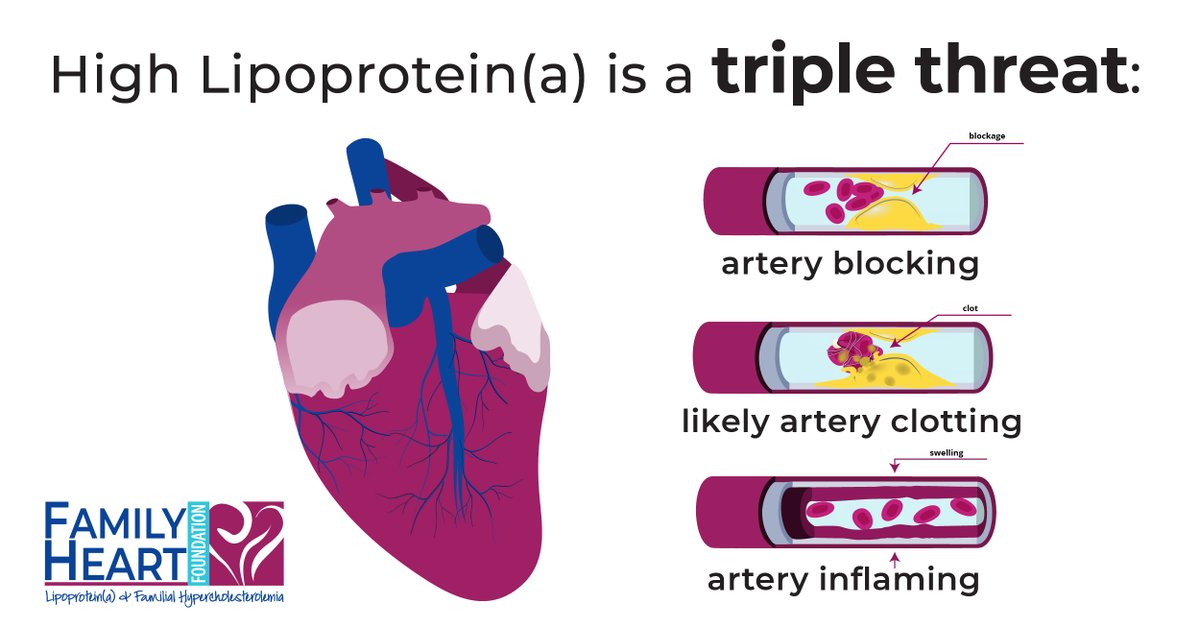 High Lp(a) is a triple threat - have you had yours checked? #KnowLpa