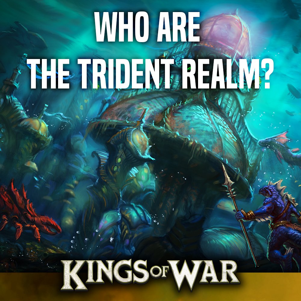Have you ever wondered what lurks in the rivers and oceans of Pannithor? Find out more here: tinyurl.com/5ds4yz42 #tabletop #fantasy #gaming #mantic #kingsofwar #tridentrealm