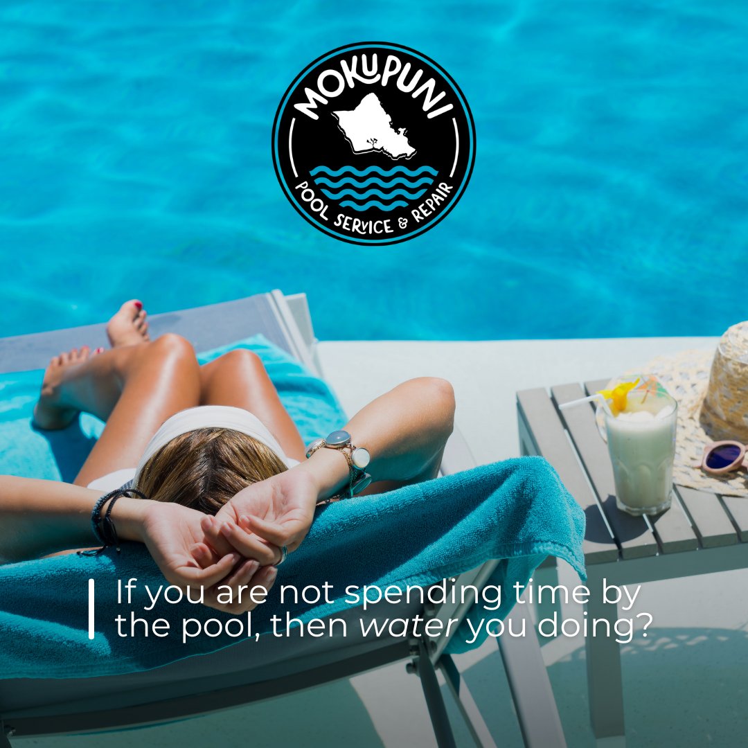 If you are not spending time by the pool, then water you doing? 🍹
.
.
#poolmaintenance #poolcleaning #aloha #vibes #poolcleaners #pool #pools #poolrepair #Honolulu #Oahu #MokupuniPools