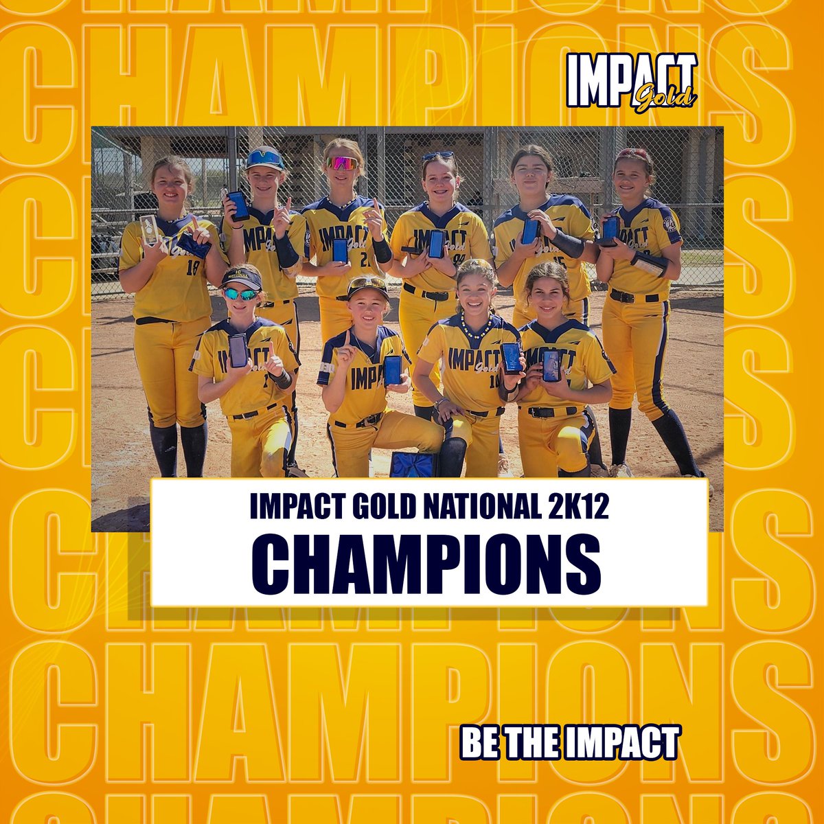 Congratulations to Impact Gold National 2012 on winning the 2024 PGF Super Select Invitational 11U!! Great job, ladies! #betheimpact #goldblooded #impactgoldnational2012