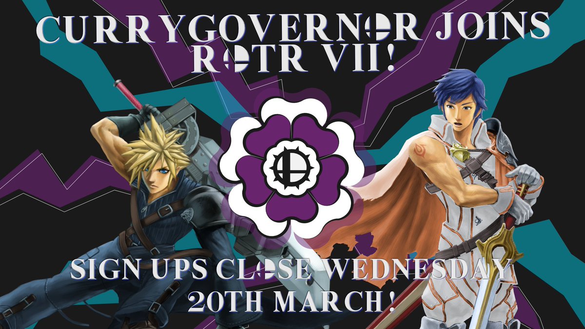 After a narrow win at Bailrigg 11, three time RotR champion CurryGovernor (<a href="/germainethoo/">CurryG ⛅️🗡</a>) wins free entry to RotR VII this weekend! Remember to check out the other events this week where we'll be offering more free entry to the top placing players!
🌹start.gg/rite-of-the-ro…