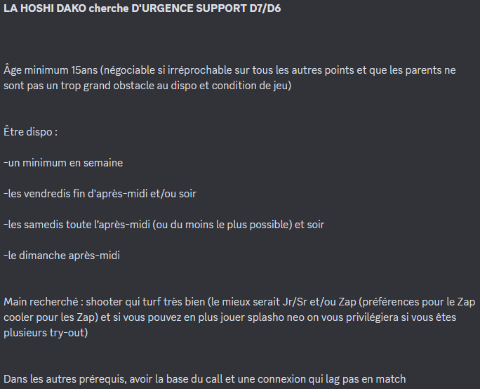 HoshiDako1's tweet photo. recrutement en cours ! On recherche un support D7/D6 pour notre Line-Up EBTV, si vous connaissez un joueur qui remplis le plus possible de cases, veuillez nous contacter et nous donner le tag Discord du joueur

Tag Discord des capitaines à contacter :
adritendo2445
sunnyvest https://t.co/droj18Eyi5