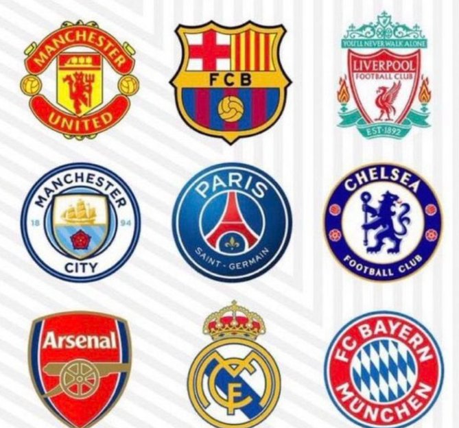 mridulupad36170's tweet photo. IF YOU ARE FOOTBALLER WHICH CLUB YOU WANT TO PLAY FOR.
#ManUtd #Barcelona #LiverpoolFC #mancity #PSG #chelesea #arsenal #RealMadrid #Bayern https://t.co/AsyOEmMv67