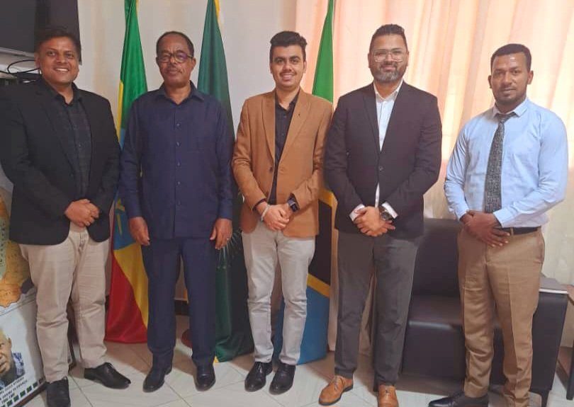 ETEmbassyDAR's tweet photo. The Embassy Briefed on Ethiopian Investment Opportunities to PERITUS EXIM private Limited MD &amp; CEO. The Company's Officals agreed to make a Pre investment Visit to Ethiopia. https://t.co/n82Hiv1Bib