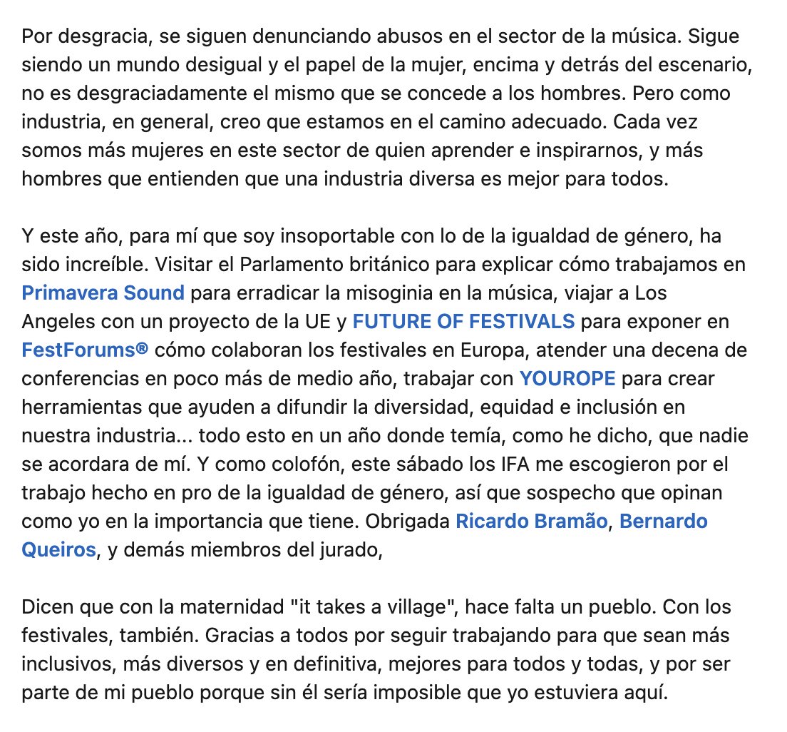 Coses fortes. Moltes gràcies. 

#iberianfestivalawards