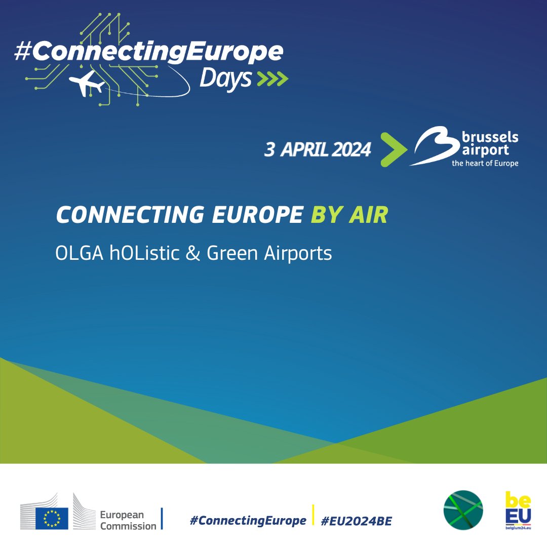 OLGA will be at Connecting Europe Days on April 3rd! Join us at the Connecting Europe by Air side event!

Learn about the work of OLGA and other innovative aviation projects at the on-site exhibition. ✈️ #ConnectingEurope