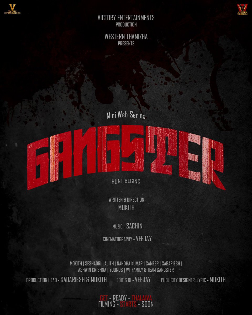 Mokithkumaroffi's tweet photo. WT8 titled as Gangster 🗡️ - Locked and loaded promotion is out now🔥Get ready Thalaiva 👑 link 🖇️ https://t.co/bk7dwRyswd
#gangster https://t.co/oSnJD3DUVt
