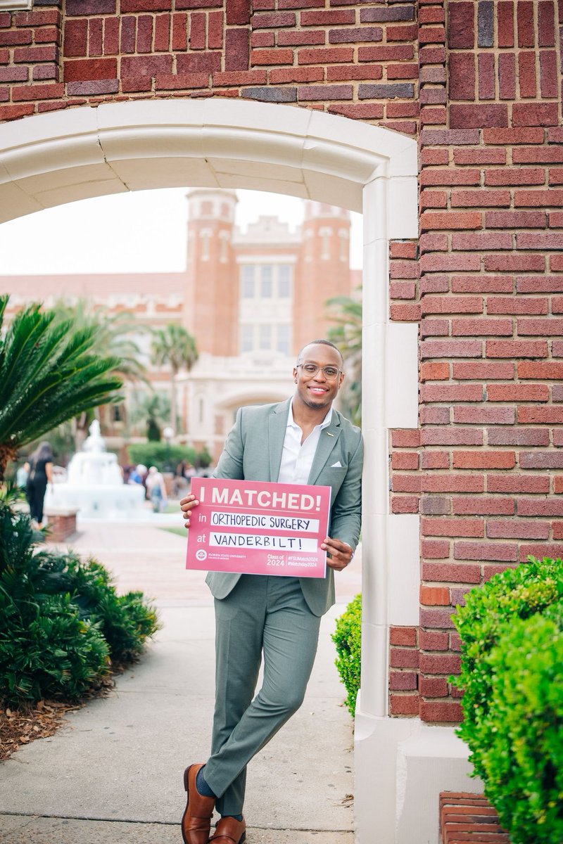 It still feels surreal. Such an honor to announce that I matched into Orthopedic Surgery at Vanderbilt! WE’RE GOING TO NASHVILLE! #OrthoMatch #Match2024 #OrthoTwitter