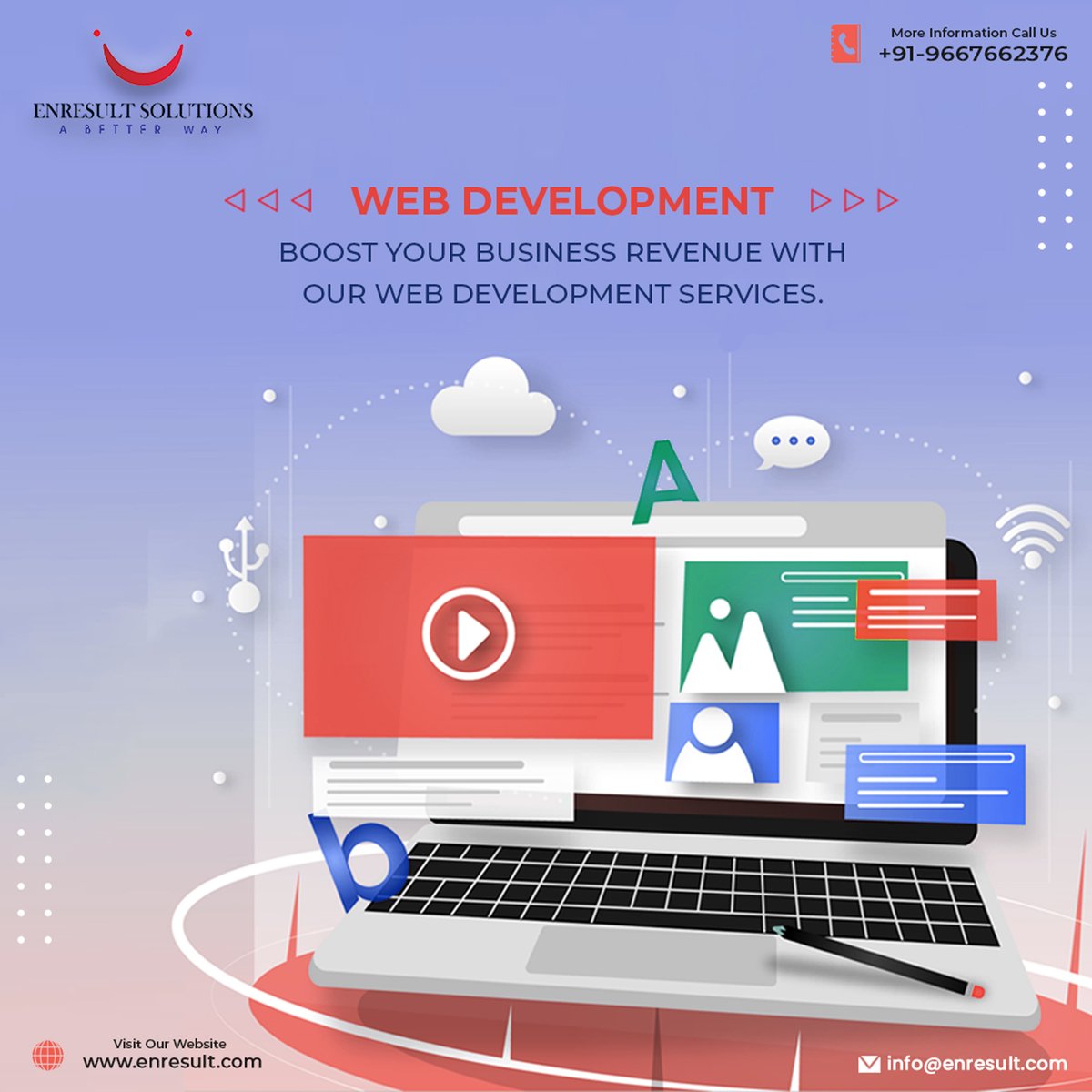 EnresultS's tweet photo. Enresult Solutions offers full-scale Web development services to small and large businesses, take action now and see your business flourish!

#webServices #websitedesign #website #websitedevelopment #SoftwareDeveloper #softwarecompany #webdesigner #software #development https://t.co/BnuekLv6ur