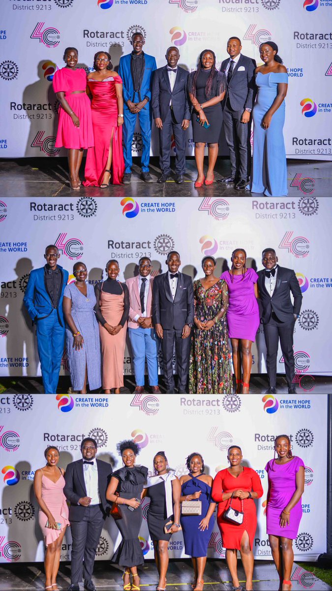 EmmaLukeera's tweet photo. Celebration Dinner marking 40 Years of Rotaract in Uganda. Pleased to host various Rotaract Alumni, Rotarians, Rotaractors and Rotary Leaders at this grand celebration of impact and progress. I thank all those that made the celebration colorful. #RotaractUGAt40 https://t.co/fjb7DMqxVo