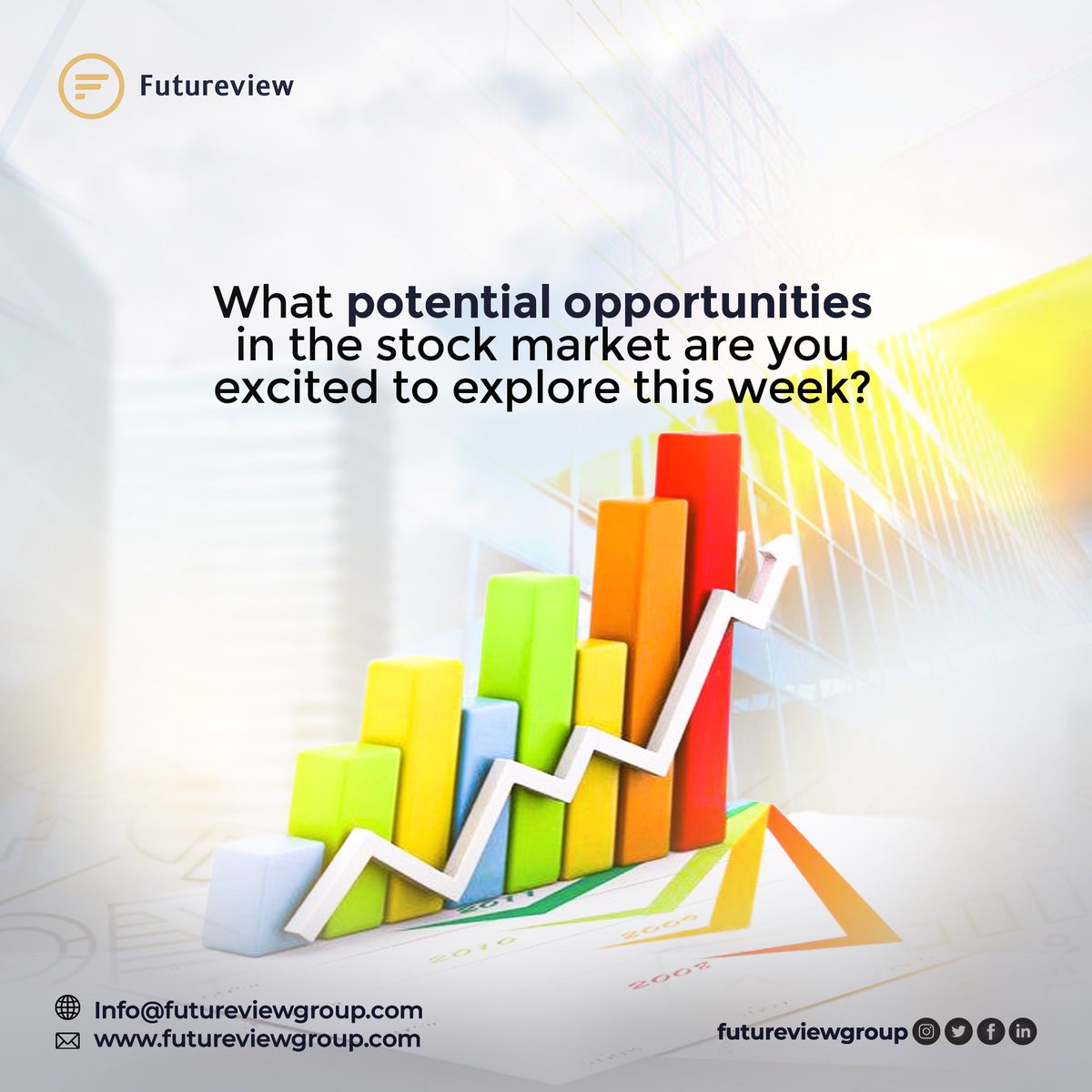 futureviewgroup's tweet photo. We never allow opportunities to pass us by, and we always desire the same for you. So, this new week, what opportunities are you looking to explore in the stock market?

#finance #stock #mondaymotivation #layi #portfolio #stockexchange #investment #futureviewgroup https://t.co/v1PnaT4eQ1