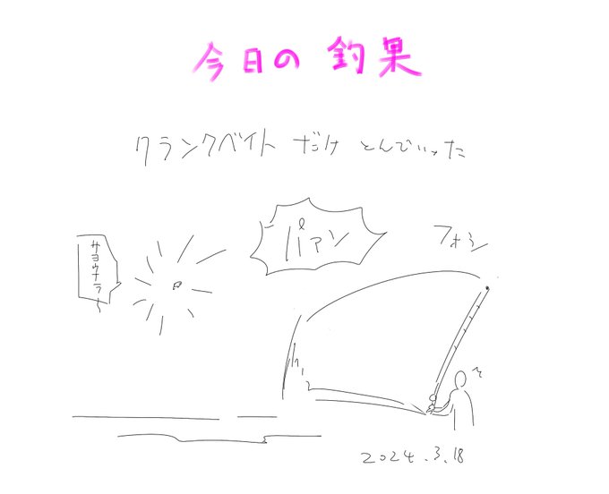 今日の釣果です(夕方の話) 