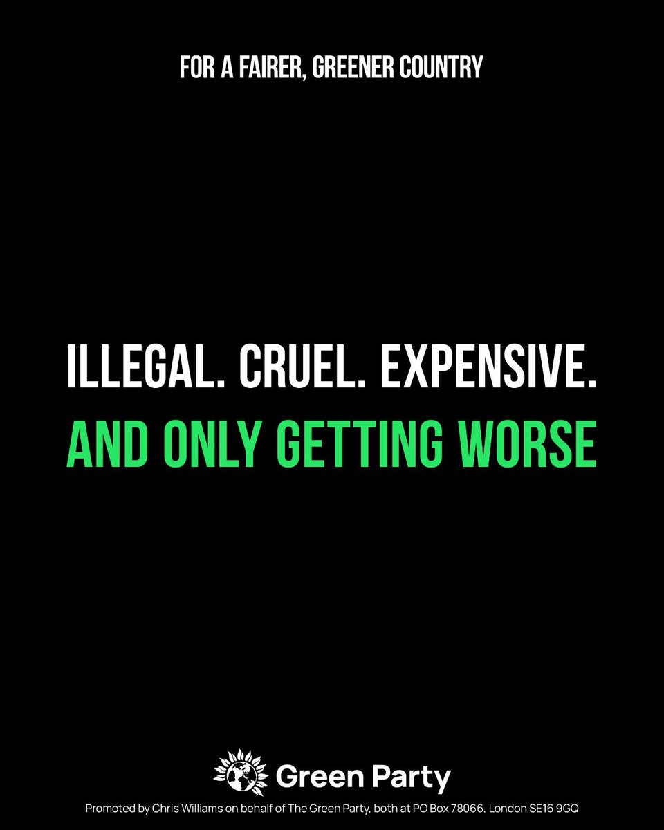 🤝 Most people want refugees to be treated with respect and dignity. 🤯 Instead, the Government are pushing ahead with their cruel, illegal Rwanda plan which could cost the taxpayer £3.9billion. 💚 Only the Green Party would open safe, legal routes and say #RefugeesWelcome