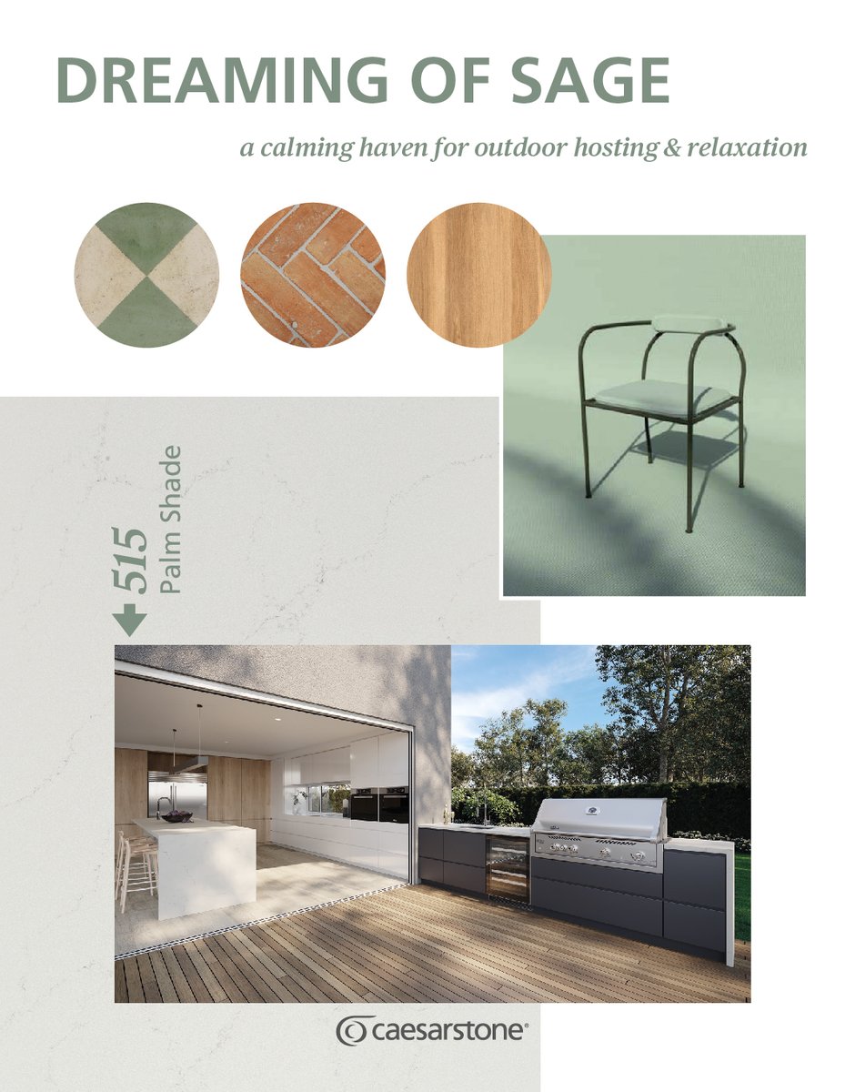 InterslabZA's tweet image. Dreaming of the #luxelife? Look no further! When the #Caesarstone #OutdoorCollection launched in SA, we asked design guru Cassandra Twala to guide us with this aspirational moodboard featuring Caesarstone #PalmShade: bit.ly/515PalmShade #interslab #outdoors #outdoorkitchen
