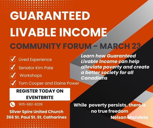 NEWS | Forum on guaranteed livable income coming up in St. Catharines.
610cktb.com/news/forum-on-…