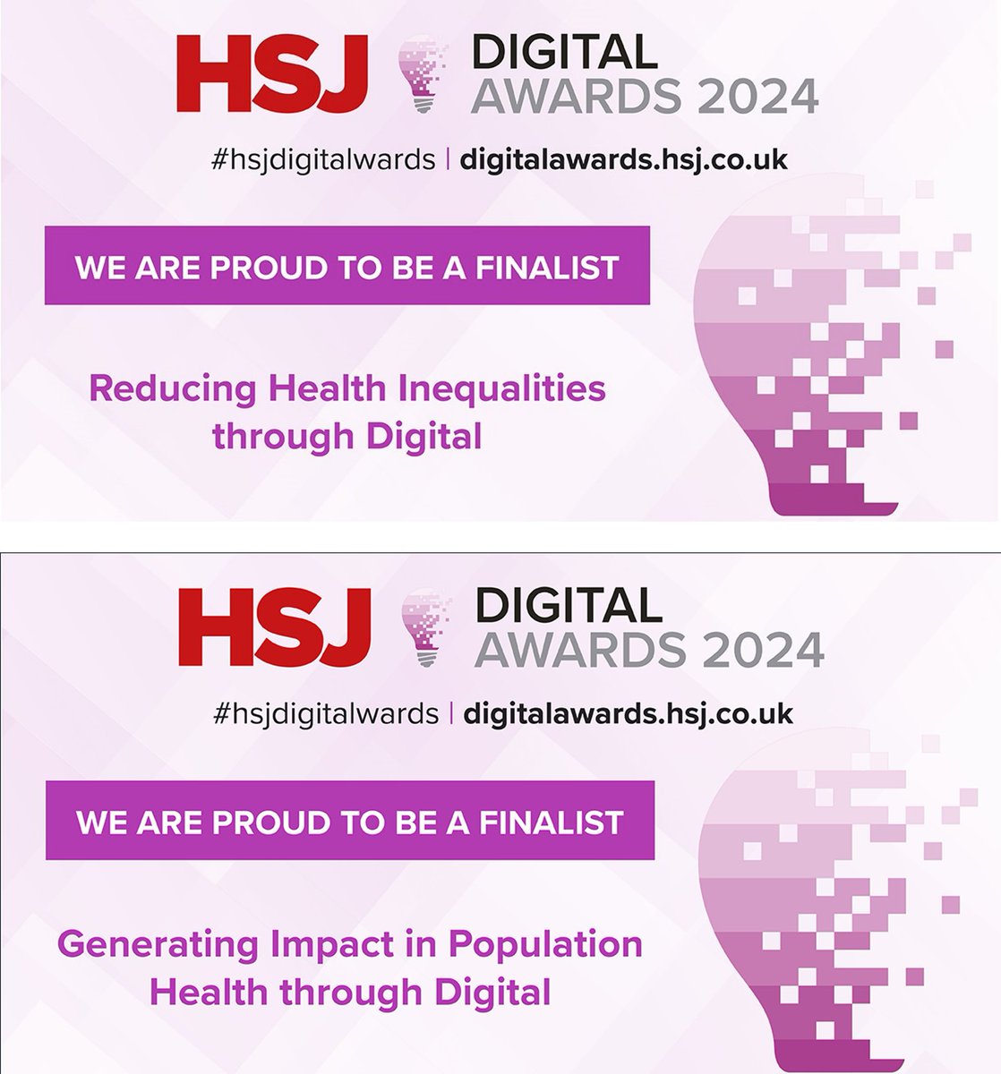 Proud to be partnering with the Black Country ICB and Walsall Together everyday but especially today when we have been shortlisted for not one but TWO HSJ Digital awards. Seeing the outcomes framework we have developed put to work within the ICS and at Place is awesome!
