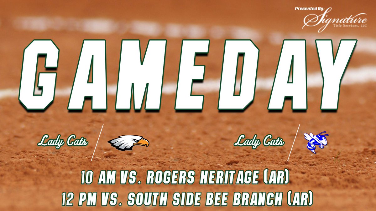Voice Of The Bobcats (@voiceofcatstn) on Twitter photo It's a busy day today - <a href="/GBLadycatSB/">Greenbrier High School Softball</a> gets things kicked off with a double set today vs <a href="/RogersHeritage/">Rogers Heritage High School</a> and South Side Bee Branch at the Gulf Coast Classic at 10am & 12pm! #SoftballAtTheBeach It's a busy day today - <a href="/GBLadycatSB/">Greenbrier High School Softball</a> gets things kicked off with a double set today vs <a href="/RogersHeritage/">Rogers Heritage High School</a> and South Side Bee Branch at the Gulf Coast Classic at 10am & 12pm! #SoftballAtTheBeach