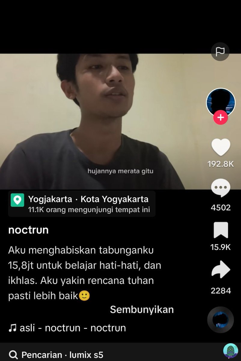 💚 pls kasian banget liat mas nya tp masih bisa cerita dengan tenang padahal aslinya mau nangis pastinya