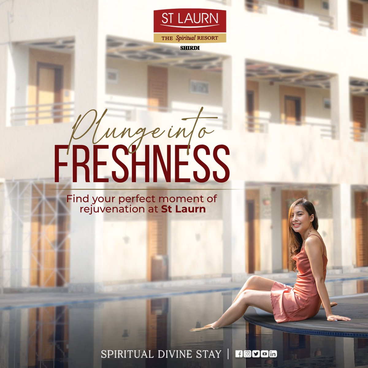 StLaurn_'s tweet image. Indulge in the refreshing vibes of St laurn Shirdi and recharge your senses. 🌿✨ #FreshnessUnleashed #StLaurnShirdi #RejuvenateYourself

check in at St Laurn - The Spiritual Resort, Shirdi.
Phone: 8484085123 / 02423 255950
Email: reservations@stlaurnhotels.com