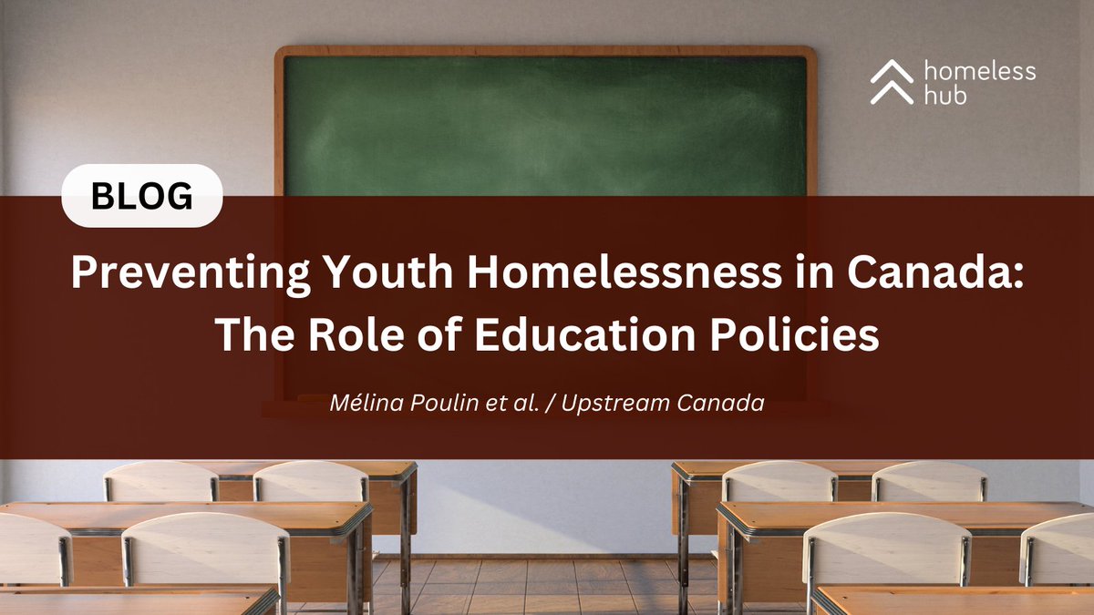 Education policies play a crucial role in preventing #YouthHomelessness. Our latest blog explores how comprehensive policies can support schools to prevent youth #homelessness and support their students: bit.ly/3v2b3RT