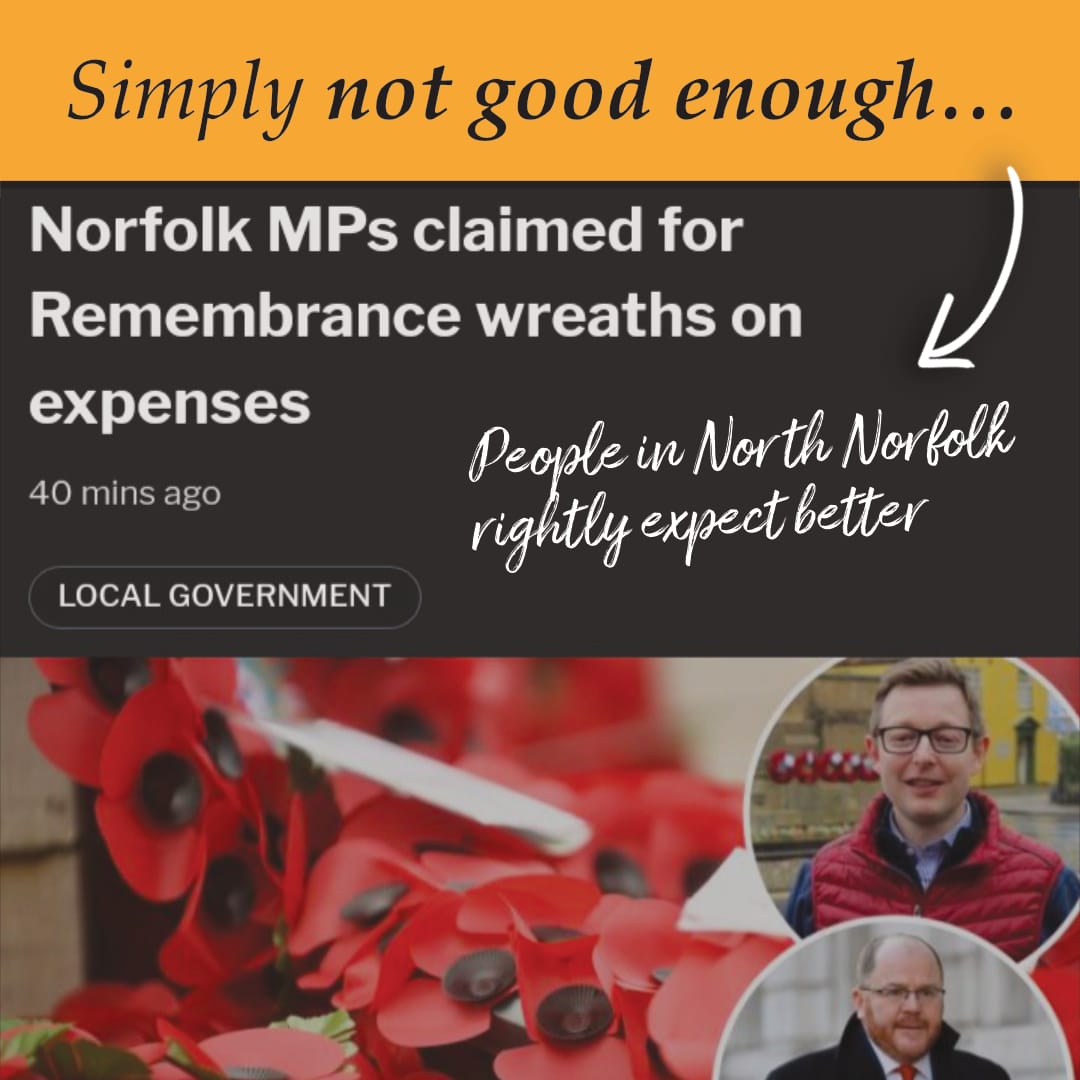 Regardless of whether this is within the rules, claiming a £20 Remembrance wreath is something I'd never do. This will understandably leave a bad taste in the mouths of people across North Norfolk, many of whom have close personal ties to the military. edp24.co.uk/news/24191634.…