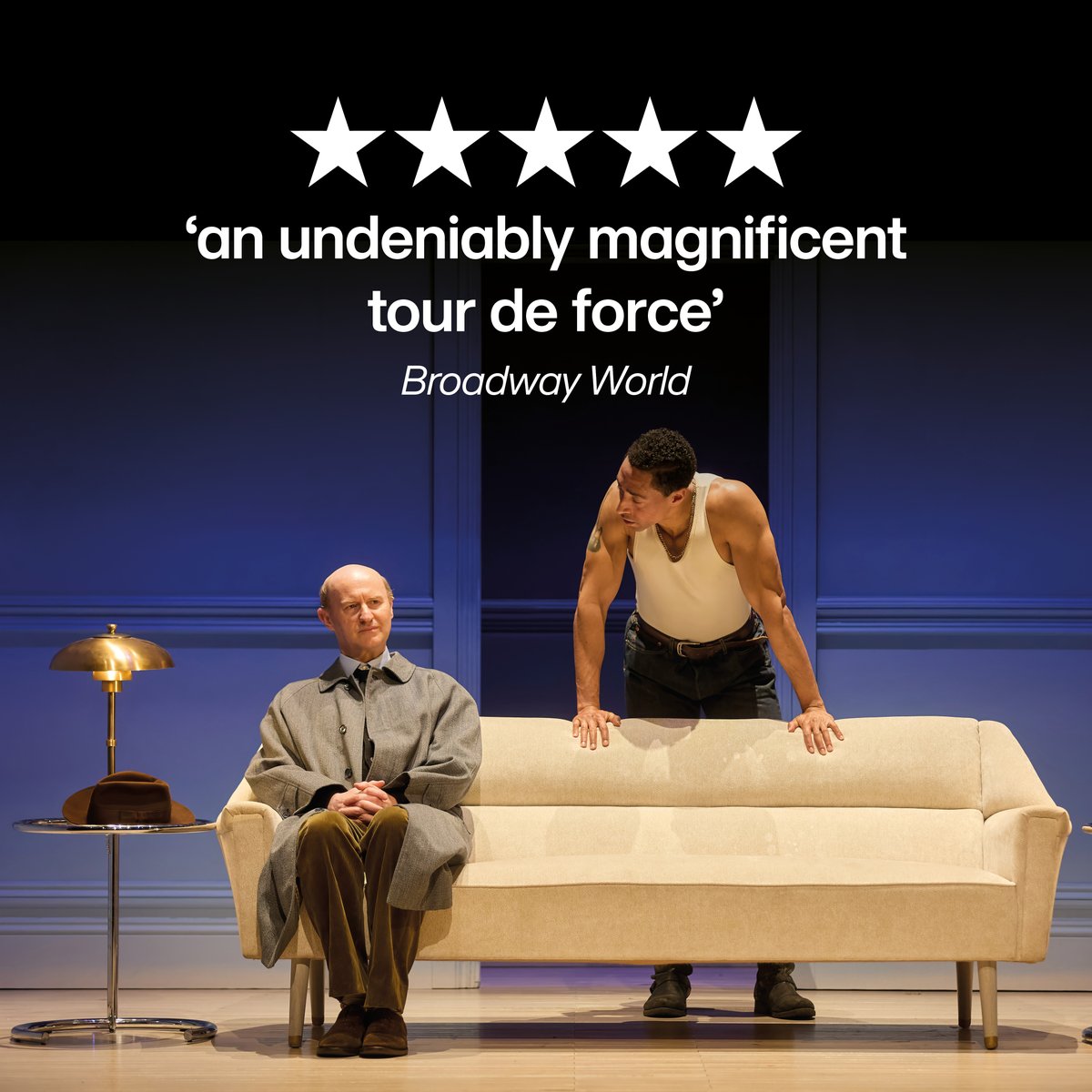 NTLive's tweet photo. This Thursday we're bringing @jackthorne's fierce and funny new play The Motive and the Cue to cinema screens worldwide! 🎭💀 https://t.co/XXhJy7UbQt