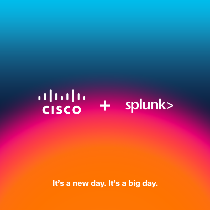 splunk's tweet photo. #ICYMI: We’re excited to officially be a part of @Cisco. Together, we’ll transform the way customers leverage data across every aspect of their org as we help power &amp; protect the AI revolution.

And we’re just getting started… #SplunkLife #WeAreCisco