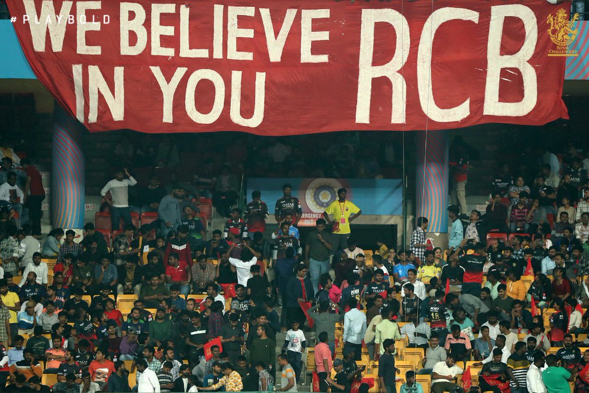 Hope I am not too late for the party!
E sala cup namdu... 

The 16-year-long wait finally ends.
#ESalaCupNamdu #RCBChampions