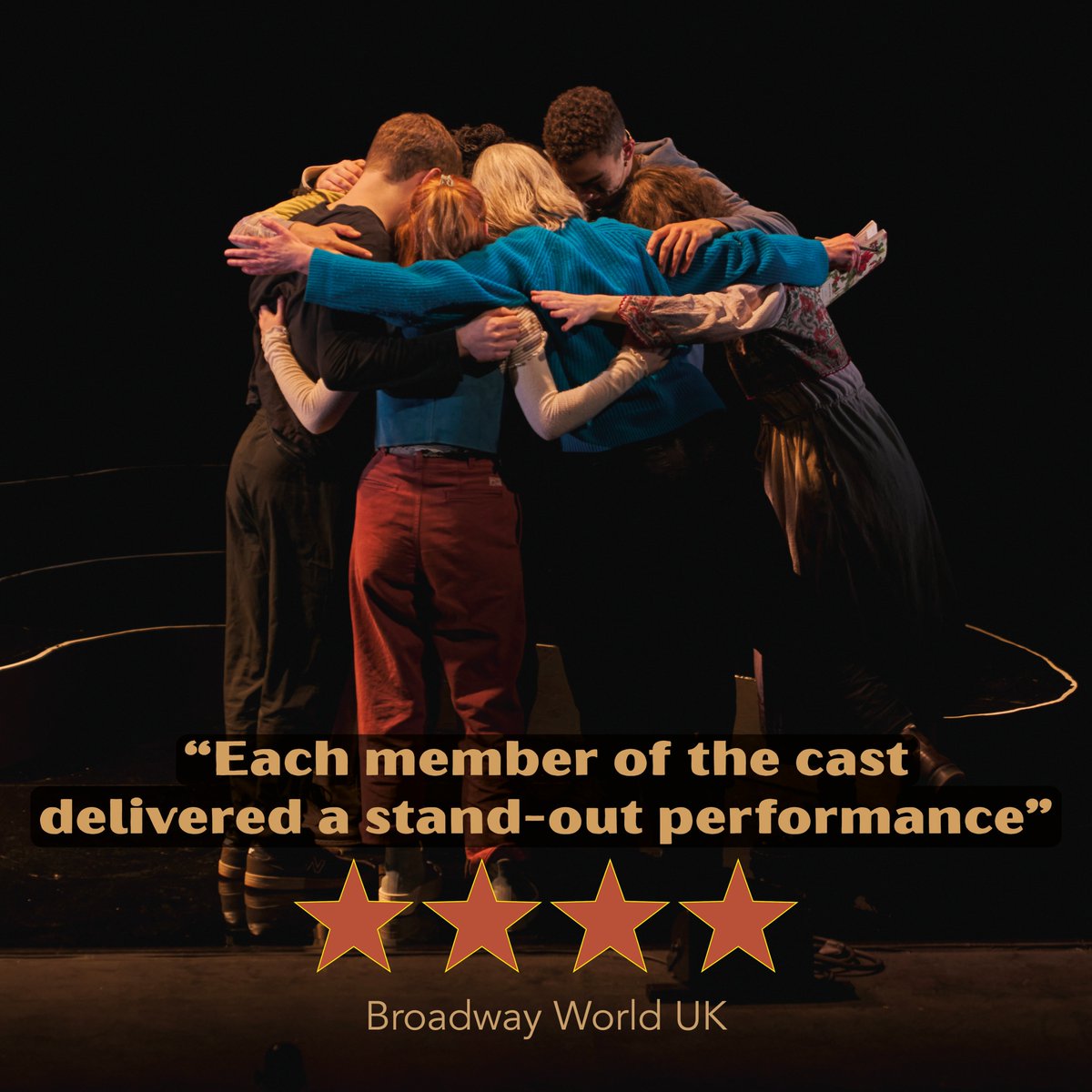 The final review following the final performance. ⭐⭐⭐⭐ from @broadwayworlduk! Thank you to all the wonderful audiences & massive congrats on an incredible production to all of the cast, crew, & creatives involved, alongside our partners @yorktheatreroyal, @northern_stage.