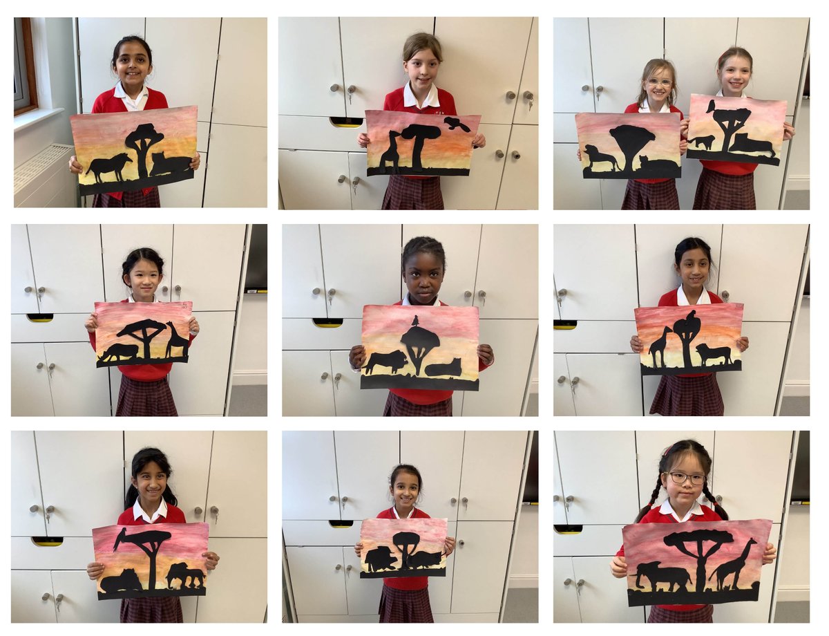 In F1 Art, the girls have finished their animal silhouette artwork and have much to be proud of! #LEHJuniors #LEHSchool
