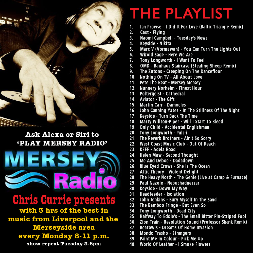 3hrs of beautiful music from the banks of the River Mersey tonight on @MerseyRadio from 8pm - ask your SMART SPEAKER to 'PLAY MERSEY RADIO' @LiverpoolBands @lpoolacoustic @VioletteRecords @johncyates @beatowlsinfo @onlychildmusic @WestCoastMusic3 @headfeederband @vormawahmarc