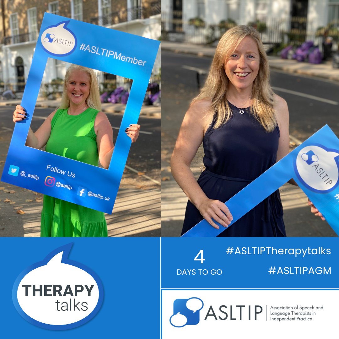 _ASLTIP's tweet photo. Only 4 days until "ASLTIP Therapy Talks" & AGM!
Expecting 160 attendees – our biggest event yet!
Join for innovative talks, networking & exhibitors.
Will we see you there? Comment below! #ASLTIPTherapytalks #ASLTIPAGM @RCSLTLearn https://t.co/YNrgEb2svN