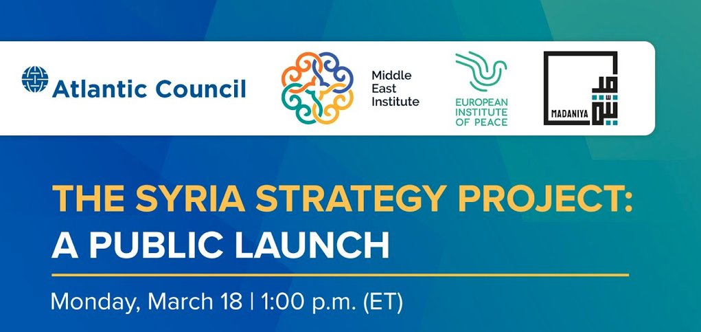 We've secured the participation 80+ of the world's most renowned #Syria experts to work over the next 12 months to develop a holistic & realistic approach to resolving #Syria's crisis. And we've secured 25+ governments & Syrian stakeholder entities to consult on it throughout.