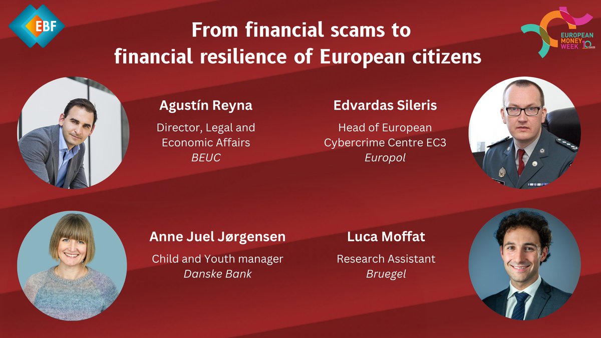 How can we help Europeans avoid financial scams and build financial resilience? #EMW24 Hear the latest insights from expert panellists tomorrow: europeanmoneyweek.eu