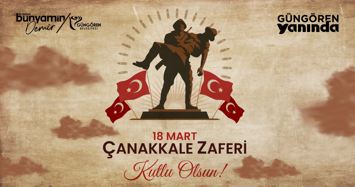 #18MartÇanakkaleZaferi’nin 109. yıl dönümünde başta Gazi Mustafa Kemal Atatürk olmak üzere ülkemizin ve milletimizin geleceği için canını ortaya koyan bütün aziz şehitlerimizi ve kahraman gazilerimizi rahmet ve minnetle anıyoruz. #18MartÇanakkaleZaferi’miz kutlu olsun. 🇹🇷