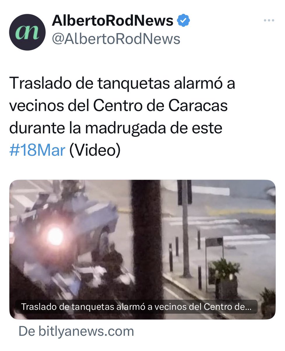 Las redes sociales amanecieron locas mostrando el despliegue de tanquetas en la madrugada. Se trata de la filmación de una película que está haciendo la Villa del Cine sobre Chávez.