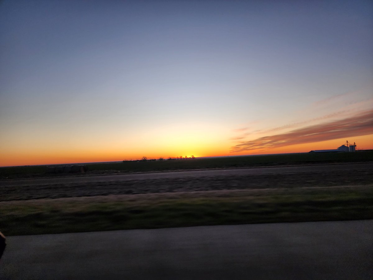 Nice sunrise as I continue home