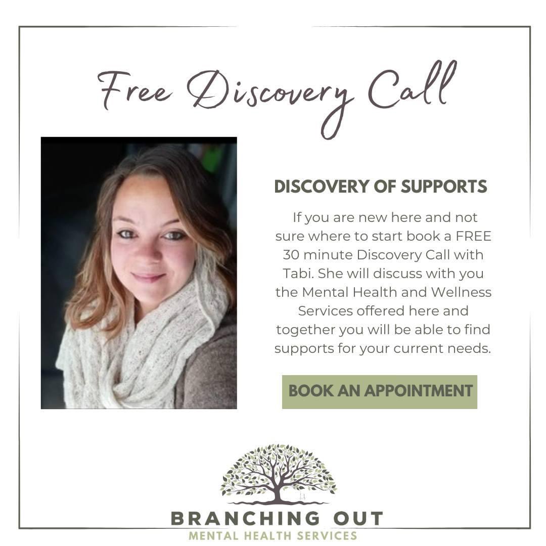 support_out's tweet photo. 🌿Discovery of Supports🌿
Welcome to Branching Out Mental Health Services. If you are new here and not sure where to start book a FREE 30 minute Discovery Call with Tabi.
https://t.co/re9Ne64WL6
#MentalHealth #Wellness #MentalHealthMatters #TheBOSSMethod #Neurodiversity https://t.co/67wbyzlg7L