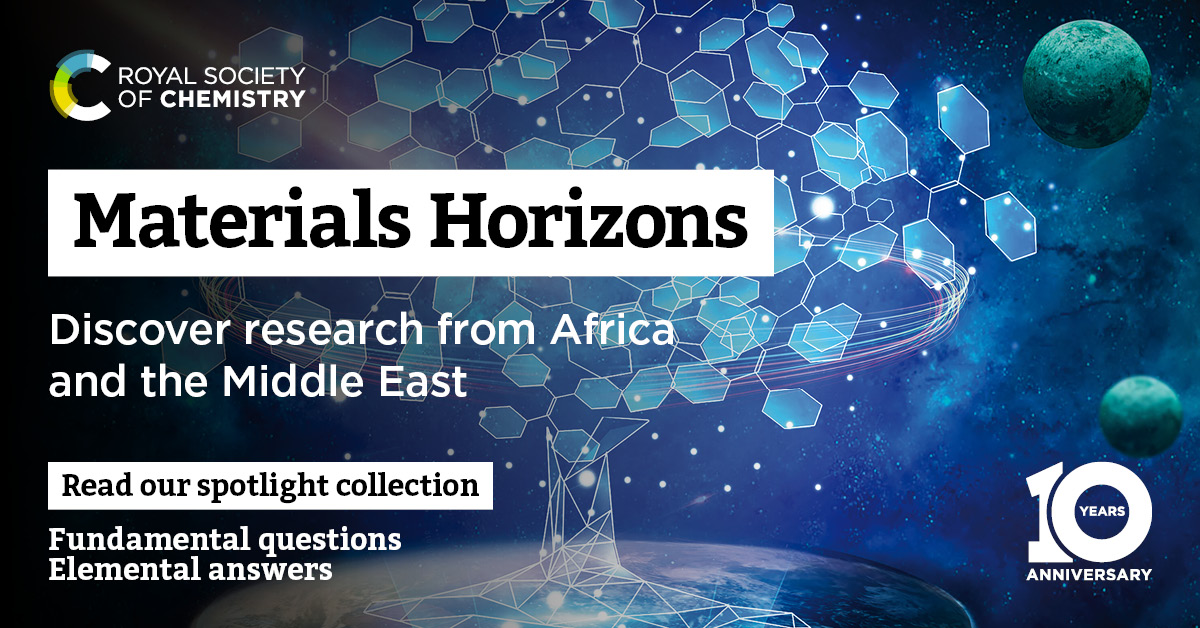 RoySocChem's tweet photo. Have you explored our regional spotlight collections for #MH10 yet? Discover cutting-edge research from our author communities in Africa and the Middle East: https://t.co/DelCEMUYZQ https://t.co/1LSWOhSNei