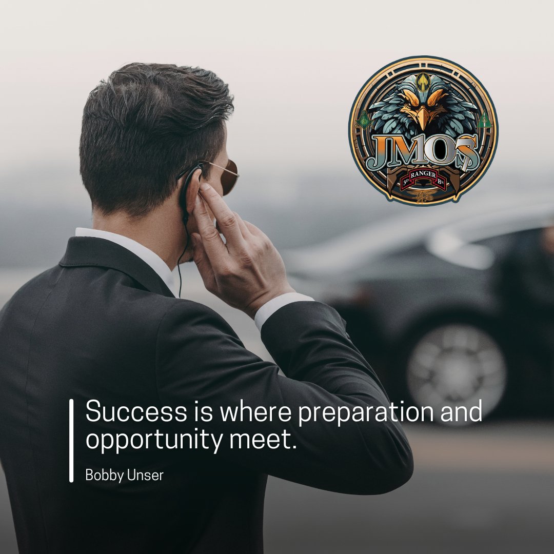 'Success is where preparation and opportunity meet.' — Bobby Unser.
.
.
#privatesecurity #security #securityservice #securityguard #protectionservices #protection #securityservices #LongIsland #NY #NewYork #JMOS107