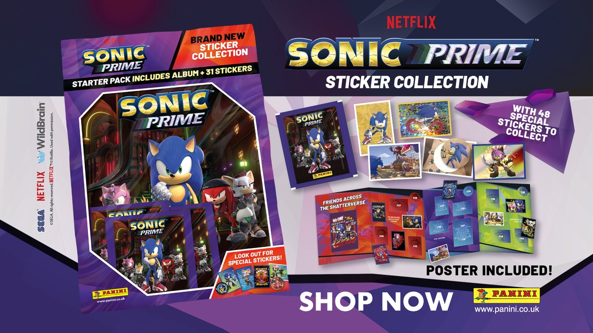 The brand new Sonic Prime sticker collection is out now! Check it out here: bit.ly/43nING7