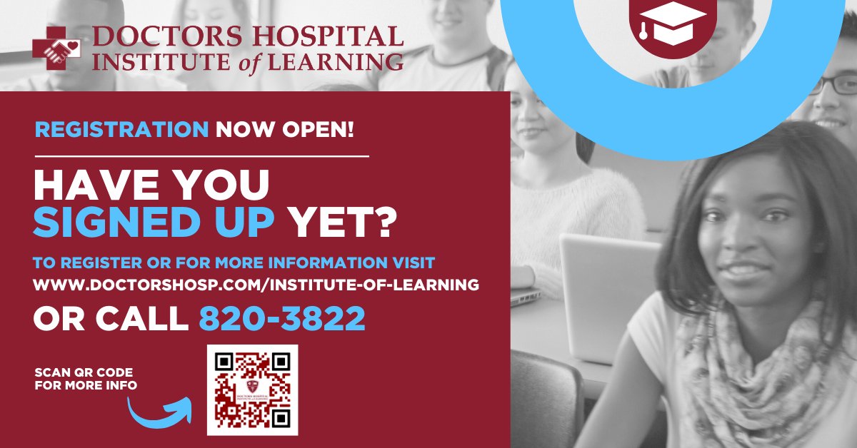 DoctorsHosp's tweet photo. Have you signed up yet?

Register or find out more about our courses by visiting:
https://t.co/xsnSzSLevA

#doctorshopital #instituteoflearning #IOL #doctorshospitalbahamas #doctorshospitalhealthcare #healthcareworker #healthcareprogram https://t.co/WDBMPASyIX