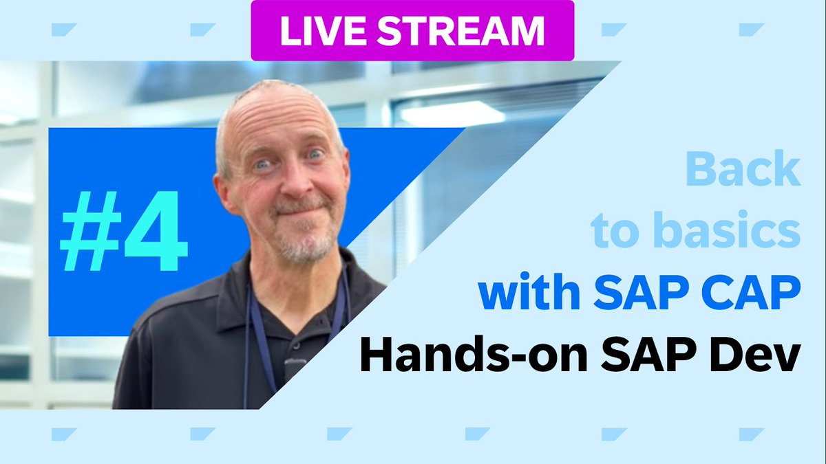 Continue learning CAP with Node.js in Episode 4 of Back to basics with #SAPCAP! In this tutorial we are digging deeper into cds watch and how we can manage our CDS definitions. #SAPOpenSource 🔗 sap.to/6019kiVc7.