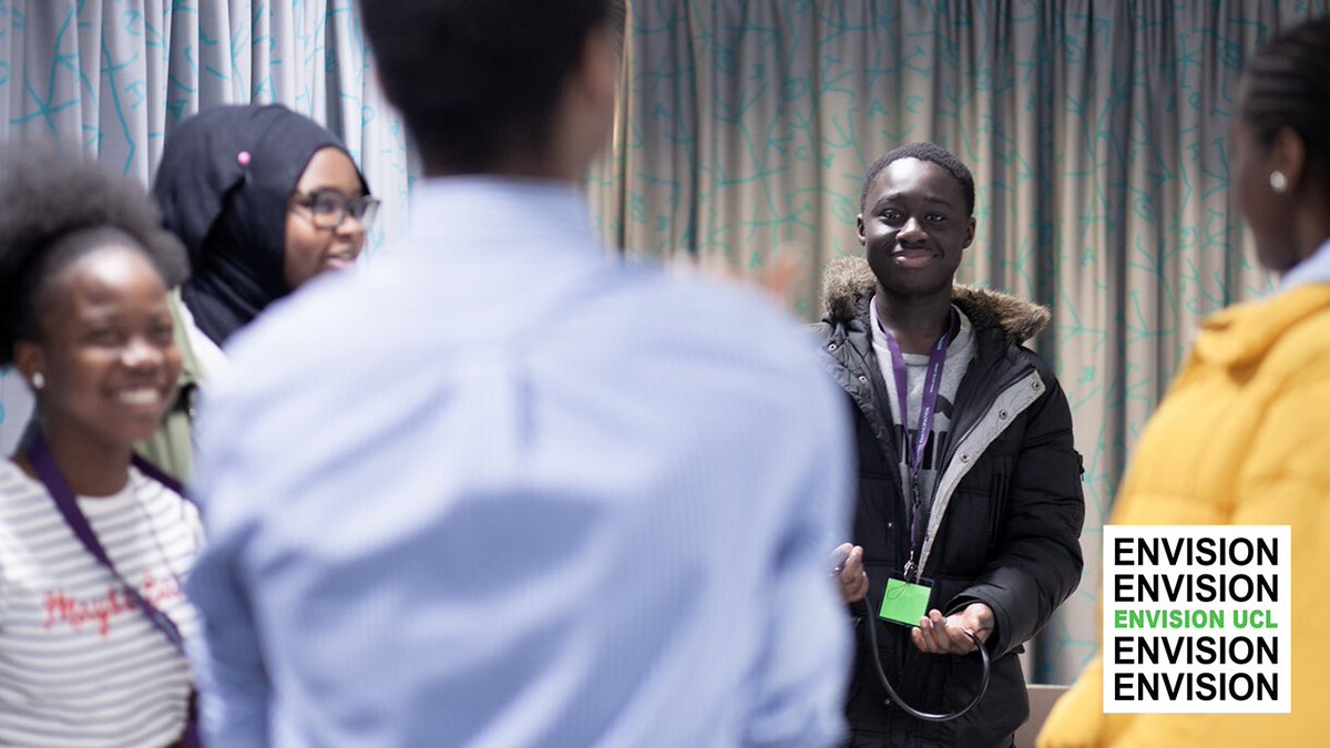 Take a peek at your future with Envision UCL! For all Black African or Black Caribbean Year 10s, this is your chance to learn more about university life and the application process. Apply today: bit.ly/EnvisionUCL