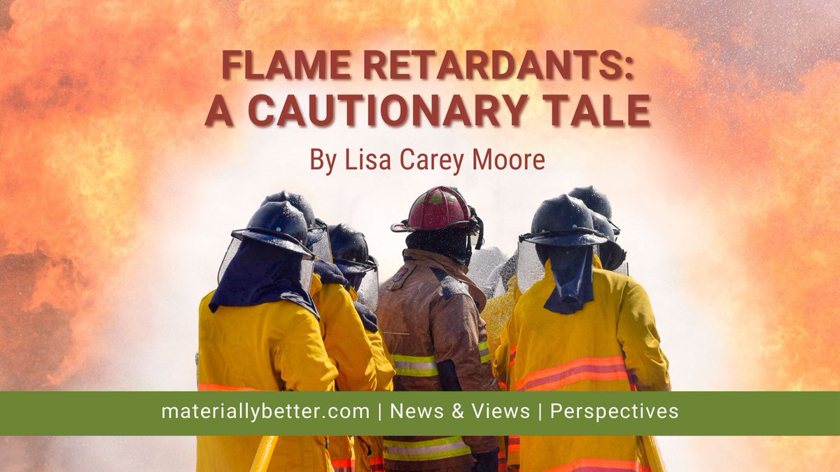 Do you know that flame retardant chemicals are in all of us and can cause neurodevelopmental harm in infants and toddlers? Learn how to protect your family and pets.  materiallybetter.com/flame-retardan…

#MateriallyBetter #Red2Green #EnvironmentalConsultant #ChemicalsofConcern