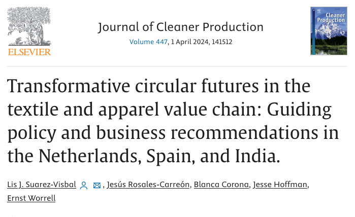 'Circular economy practices are gaining importance in the global textile and apparel value chain to promote sustainability. However, the lack of attention paid to the social dimension is concerning' Read this article co-authored by @hofjg authors.elsevier.com/c/1ij8G3QCo9mm…