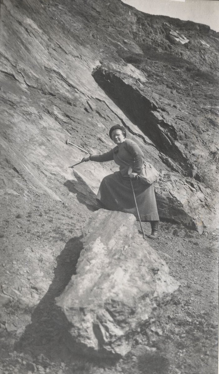 After an incredible career, from pioneering work on graptolites to becoming the first female lecturer at Cambridge, this #WomensHistoryMonth we celebrate Gertrude Elles (1872–1960)! Read the full article at ow.ly/jfvc50QMqxQ Image provided by @SedgwickMuseum.