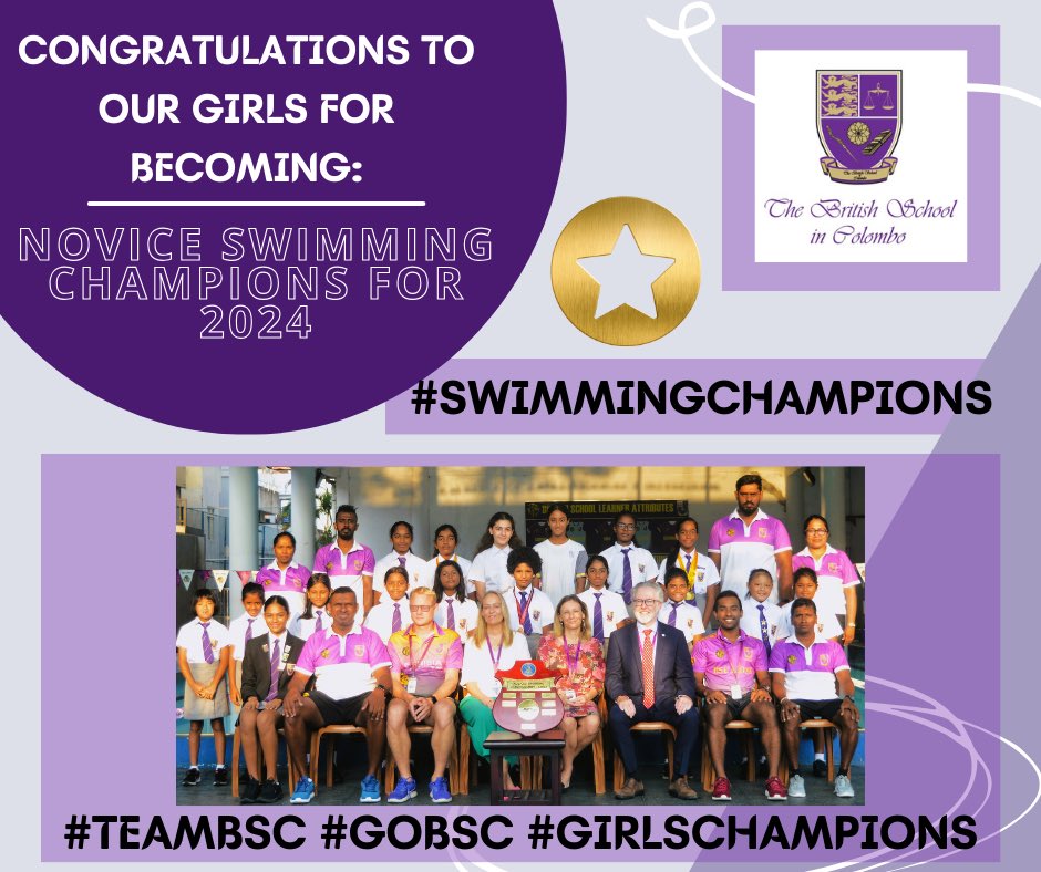 Celebrating our Novice Girls and their Championship! #GoBSC #Champs #Girls #Swimming #Celebrations 🏆🎉⭐️💯